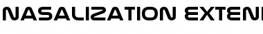 Nasalization Extended Bold Font