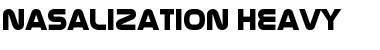 Nasalization Heavy Regular Font