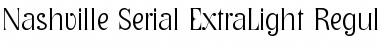 Nashville-Serial-ExtraLight Regular Font