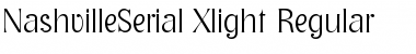 NashvilleSerial-Xlight Regular Font
