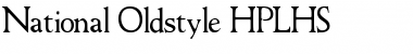 National Oldstyle HPLHS Font