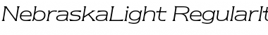 NebraskaLight RegularItalic Font