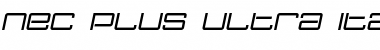 Nec plus ultra Italic Font