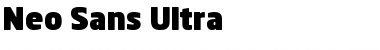 Neo Sans Ultra Font
