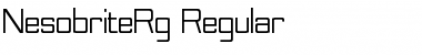 Nesobrite Regular Font