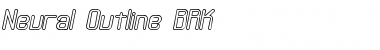 Neural Outline BRK Regular Font