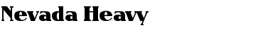 Download Nevada-Heavy Font