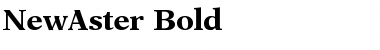 NewAster Bold Font