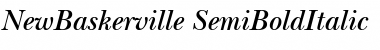 NewBaskerville SemiBoldItalic Font