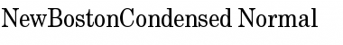 NewBostonCondensed Normal Font