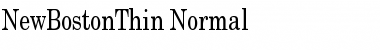 Download NewBostonThin Font