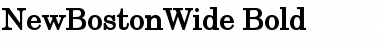 NewBostonWide Bold Font