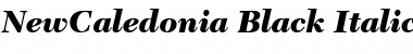 NewCaledonia-Black BlackItalic Font