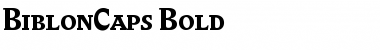 BiblonCaps Bold Font