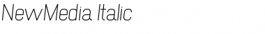 NewMedia Italic Font