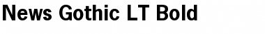 NewsGothic LT Bold Font