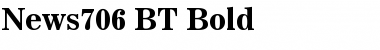 News706 BT Bold Font