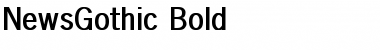 NewsGothic Bold Bold Font
