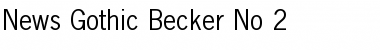 Download News Gothic Becker No 2 Font