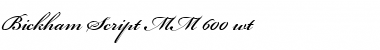 Download BickhScrMM_600_wt Font