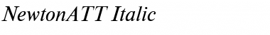 NewtonATT Italic Font