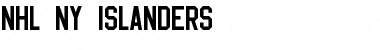 NHL NY Islanders Regular Font