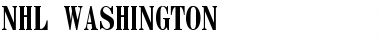 NHL Washington Regular Font