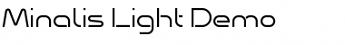 Download Minalis_Demo Light Font