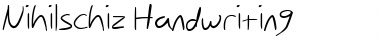 Nihilschiz Handwriting Regular Font