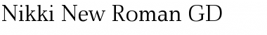 Nikki New Roman GD Regular Font