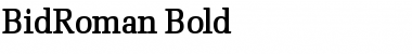 Download BidRoman Font