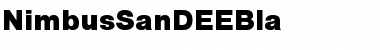 NimbusSanDEEBla Regular Font