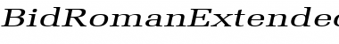 BidRomanExtended Italic Font