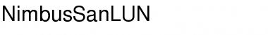 NimbusSanLUN Regular Font