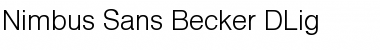 Nimbus Sans Becker DLig Regular Font
