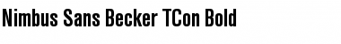 Nimbus Sans Becker TCon Bold Font