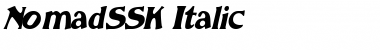 NomadSSK Italic Font
