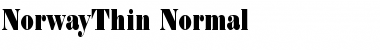NorwayThin Normal Font