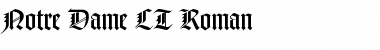 NotreDame LT Roman Regular Font