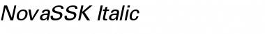 NovaSSK Italic Font