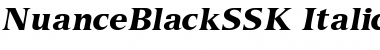 NuanceBlackSSK Italic Font