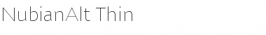 NubianAlt-Thin Thin Font
