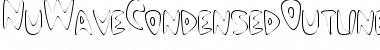 NuWaveCondensedOutline Regular Font