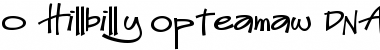 Download 0 Hillbilly Opteamaw DNA Font