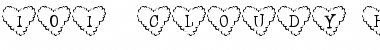 101! Cloudy HeartZ Regular Font