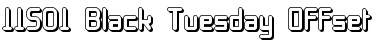 11S01 Black Tuesday Offset Regular Font