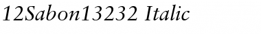 12Sabon*13232 RomanItalic Font