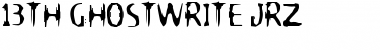 13th Ghostwrite Regular Font