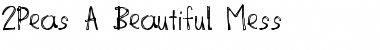 2Peas A Beautiful Mess Regular Font