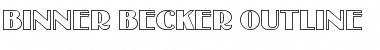 Download Binner Becker Outline Font